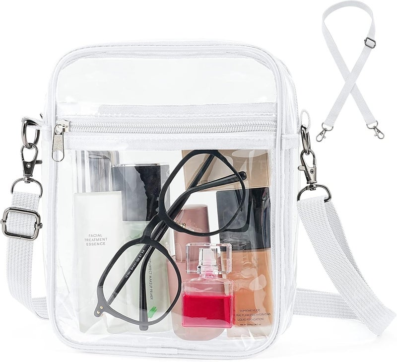 yuanming Clear Bag Stadium Approved, Clear Crossbody Purse Bag, Clear Stadium Bags for Women - Image 1